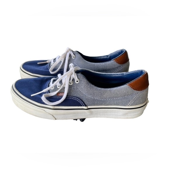 Vans Men’s / Women’s Two Tone Blue Canvas Sneakers - Picture 1 of 9